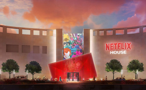 Le concept de l’entrée principale d’une des deux « Netflix House ».