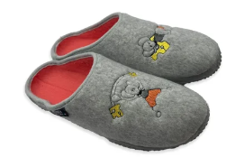 Chausson souris gris pour fille bianca