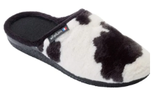 Mule fourrure motif vache fille Wache