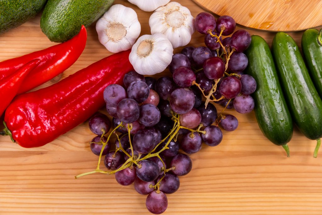 Des fruits et légumes frais, base d’une alimentation saine.