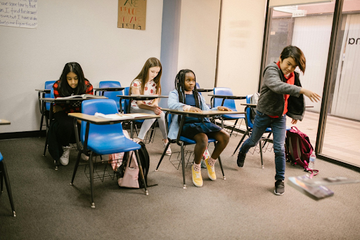 Des élèves en salle de classe.