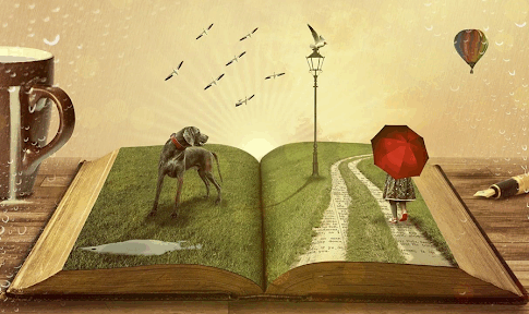 Une illustration d’un livre de contes qui donne vie à l’histoire narrée à l’intérieur.