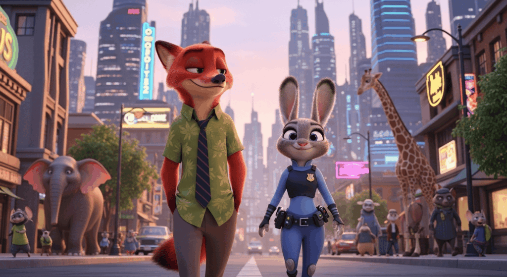 Nick Wilde et Judy Hopps