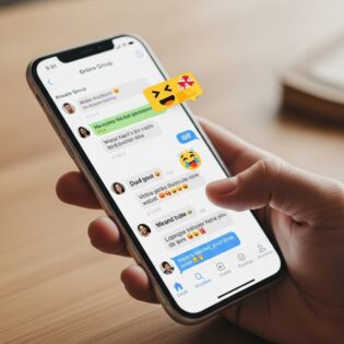 Une conversation d’un groupe de discussion privé