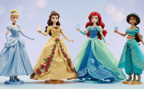 Poupées collector Disney Mattel inspirées des princesses dans des tenues fantaisistes