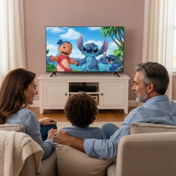 Un moment de complicité en famille