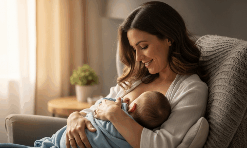 Une maman qui allaite