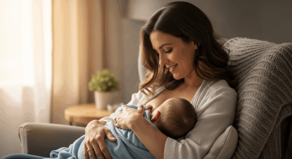 Une maman qui allaite