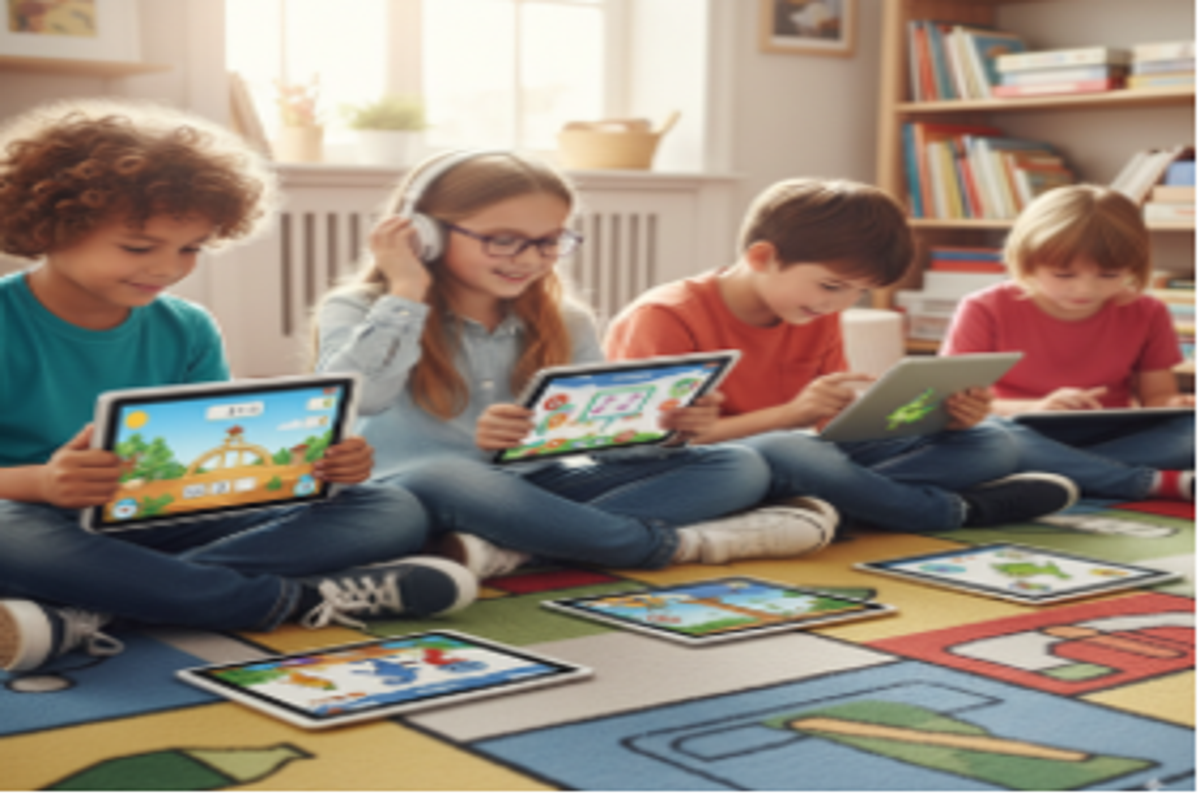 Des enfants explorant le monde numérique