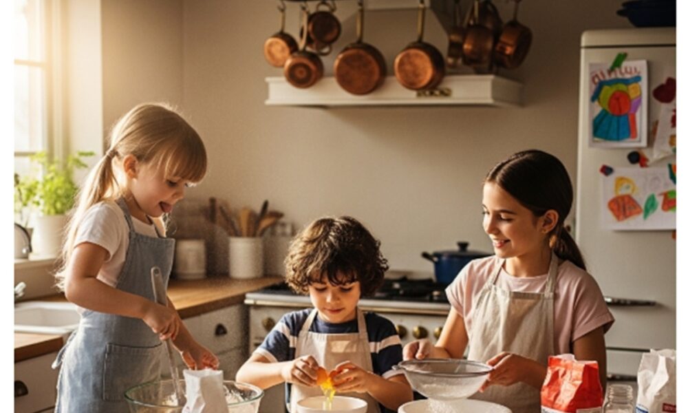 Des enfants en cuisine