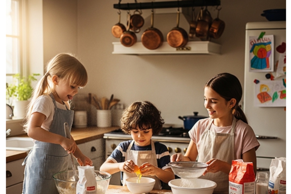 Des enfants en cuisine