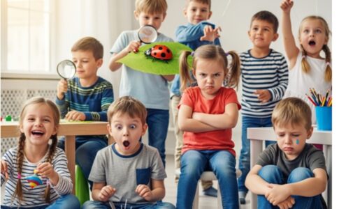 Des enfants et leurs émotions