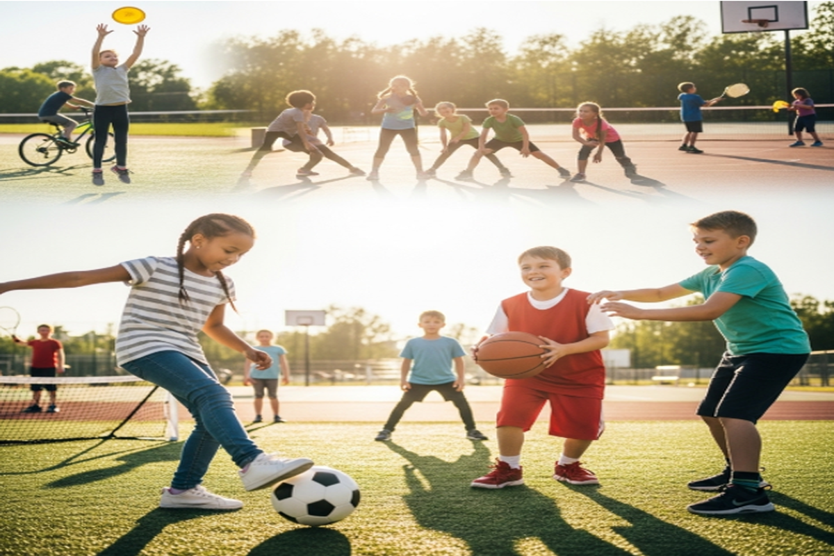 Des enfants pratiquant des activités extrascolaires