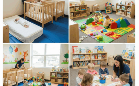 Des enfants dans un centre d’éveil