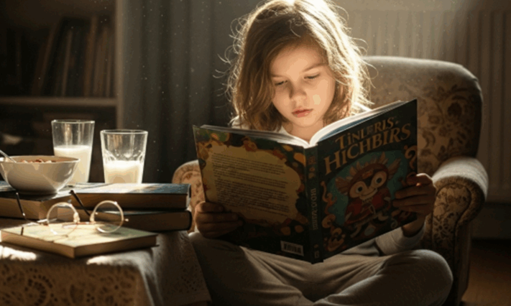 Un enfant faisant la lecture