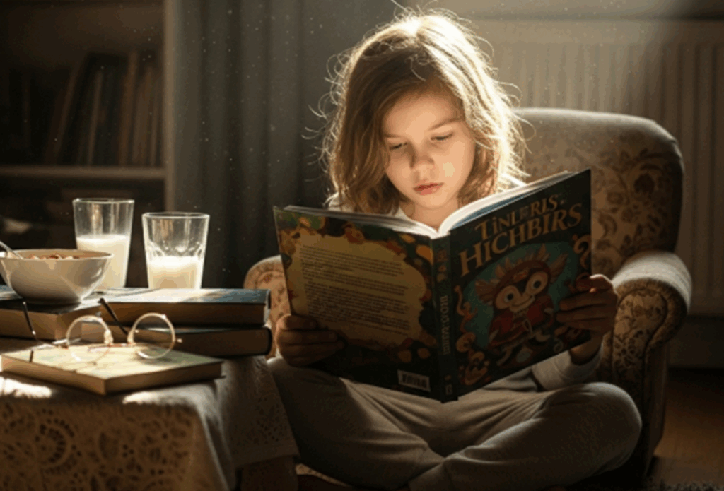Un enfant faisant la lecture