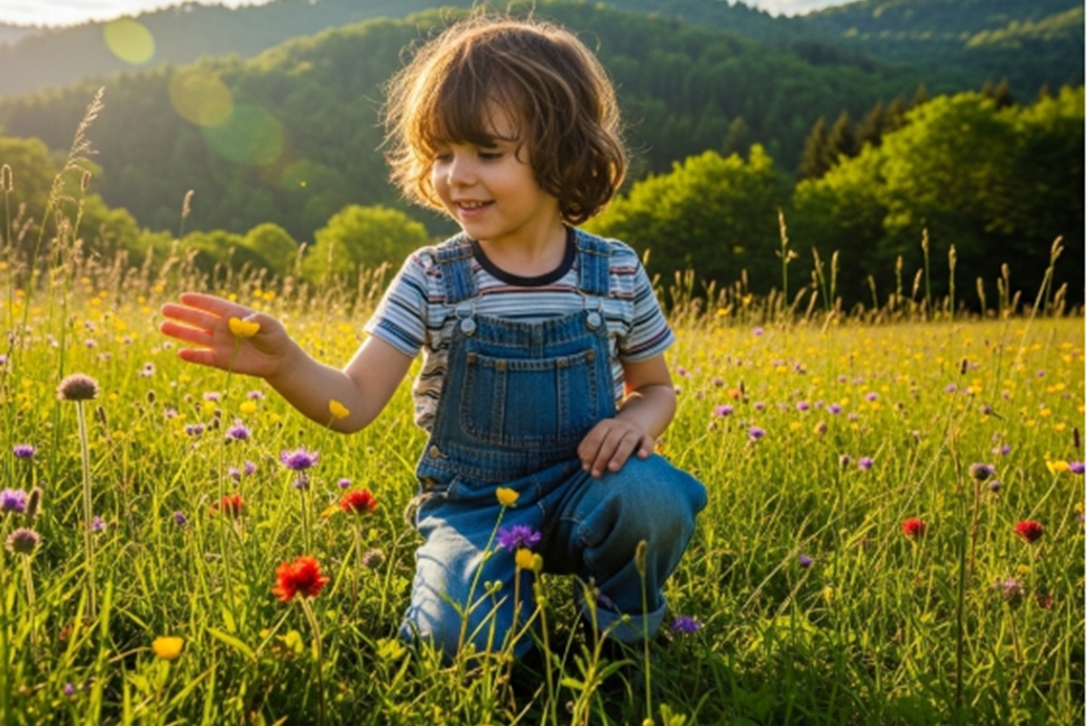 L'éveil par la nature pour un enfant