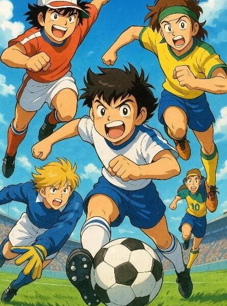 Dessins animés de football