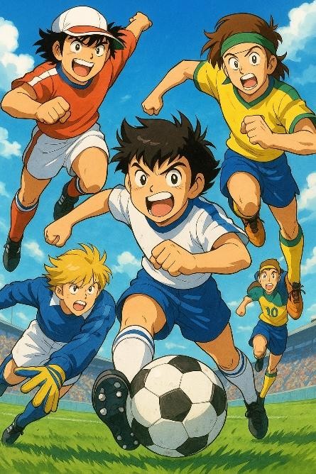 Dessins animés de football