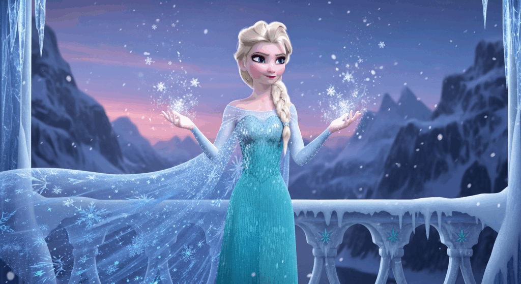 Elsa, personnage principal de La Reine des Neiges