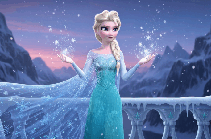 Elsa, personnage principal de La Reine des Neiges