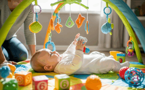 Éveil bébé - Stimulation sensorielle avec activités adaptées 0-6 mois