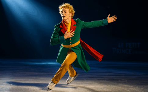 Le personnage principal du spectacle Le Petit Prince sur la glace