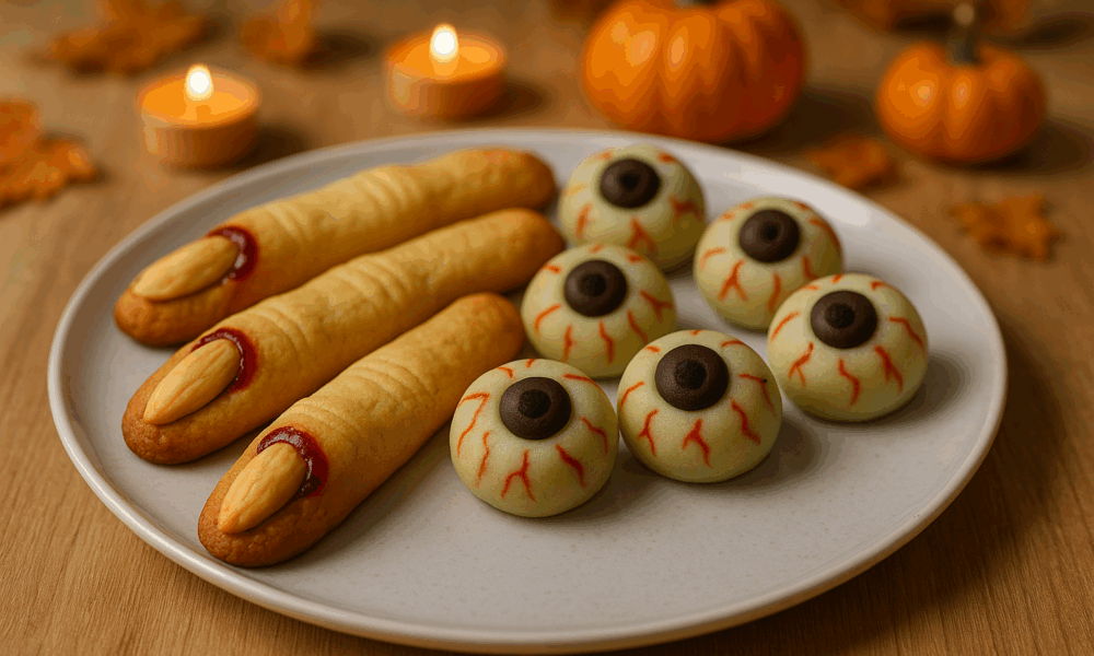Assortiment de friandises maison pour la fête d’Halloween