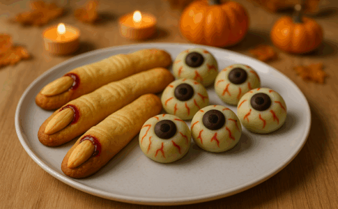 Assortiment de friandises maison pour la fête d’Halloween