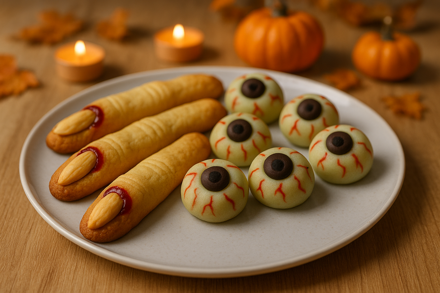 Assortiment de friandises maison pour la fête d’Halloween