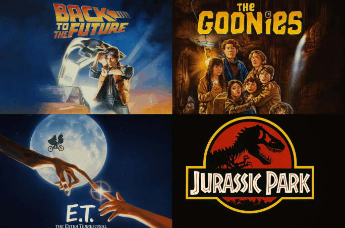 Compilation d’affiches de films mythiques des années 80 et 90