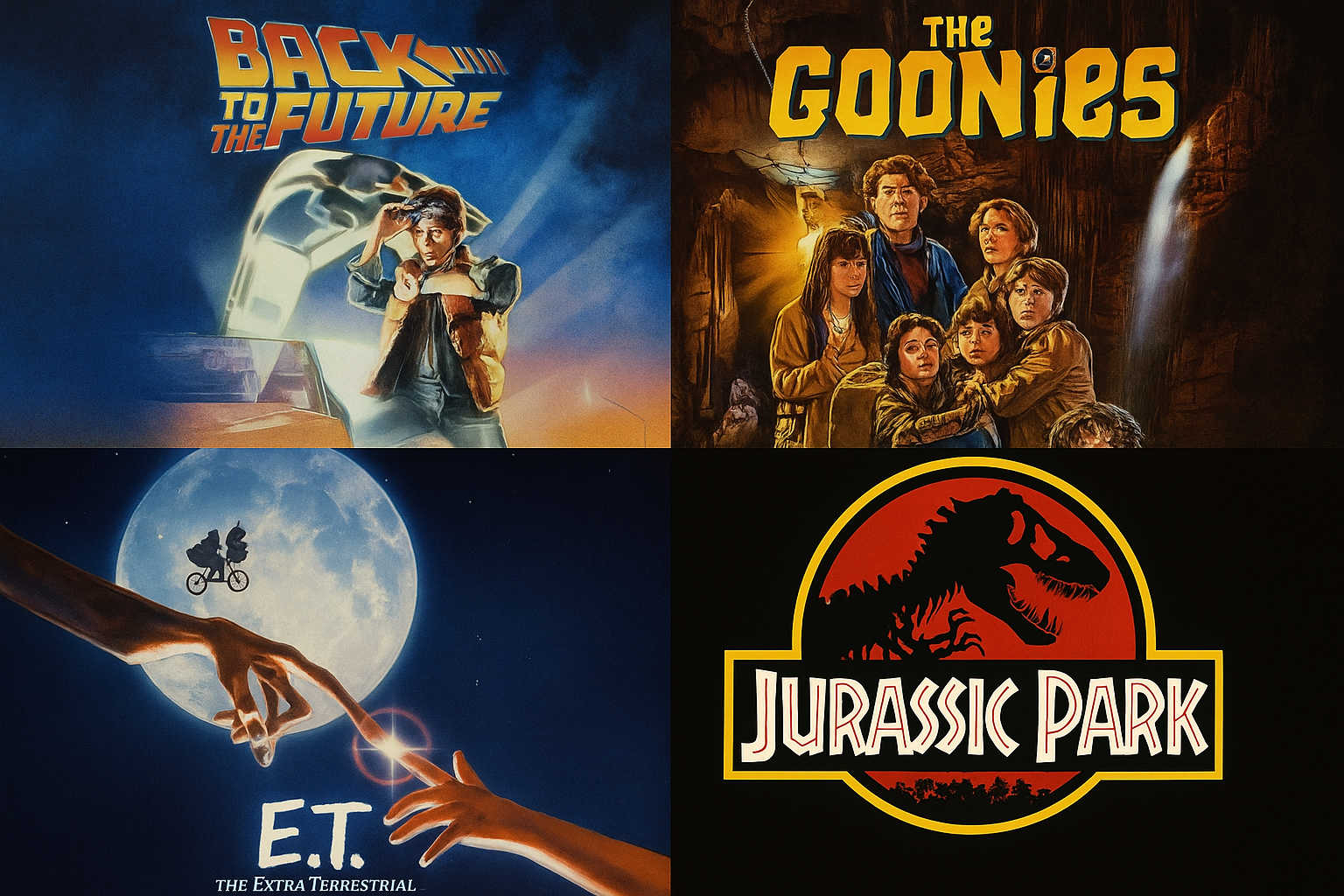 Compilation d’affiches de films mythiques des années 80 et 90