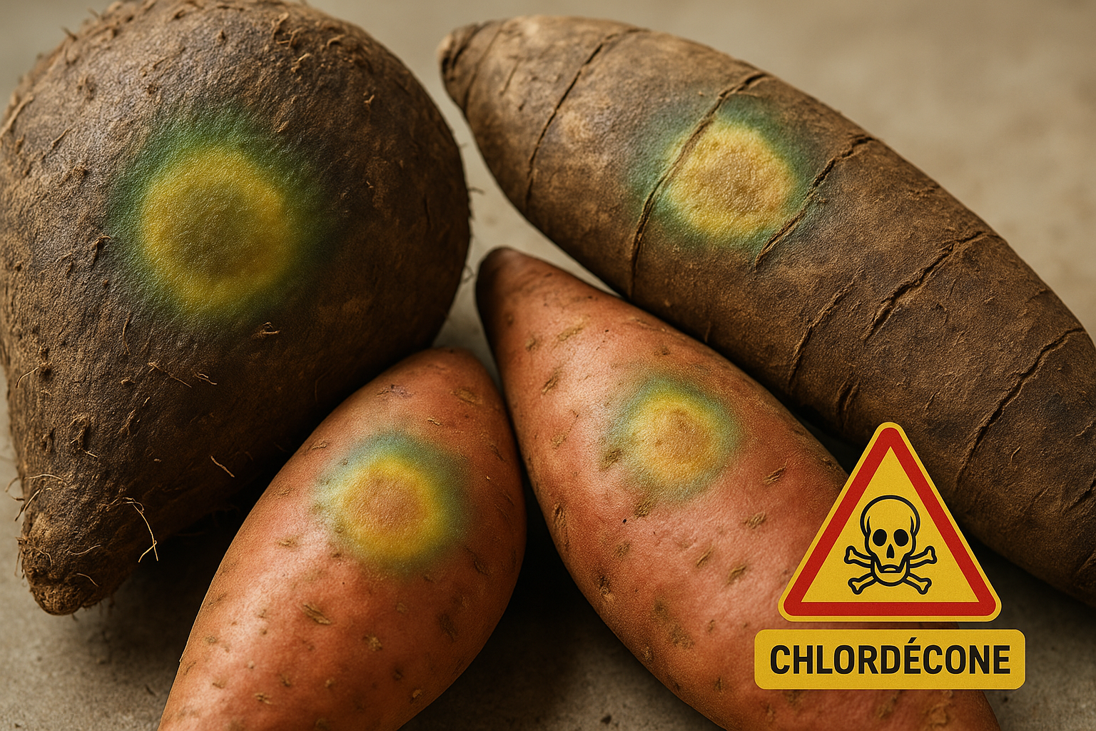 Des légumes-racines contaminés par le chlordécone