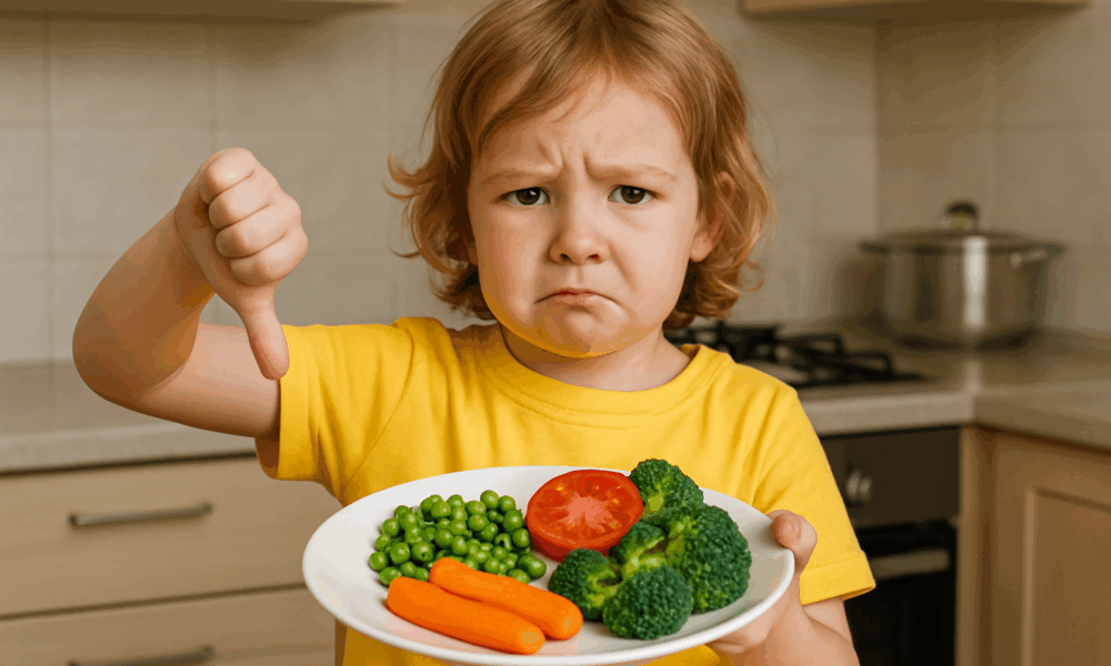 Enfant en cuisine contre la sélectivité alimentaire