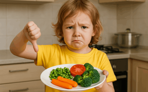 Enfant en cuisine contre la sélectivité alimentaire