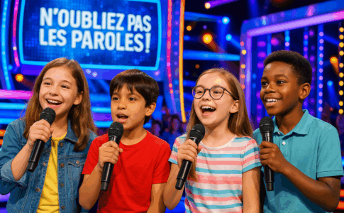 Enfants participant à N’oubliez pas les paroles