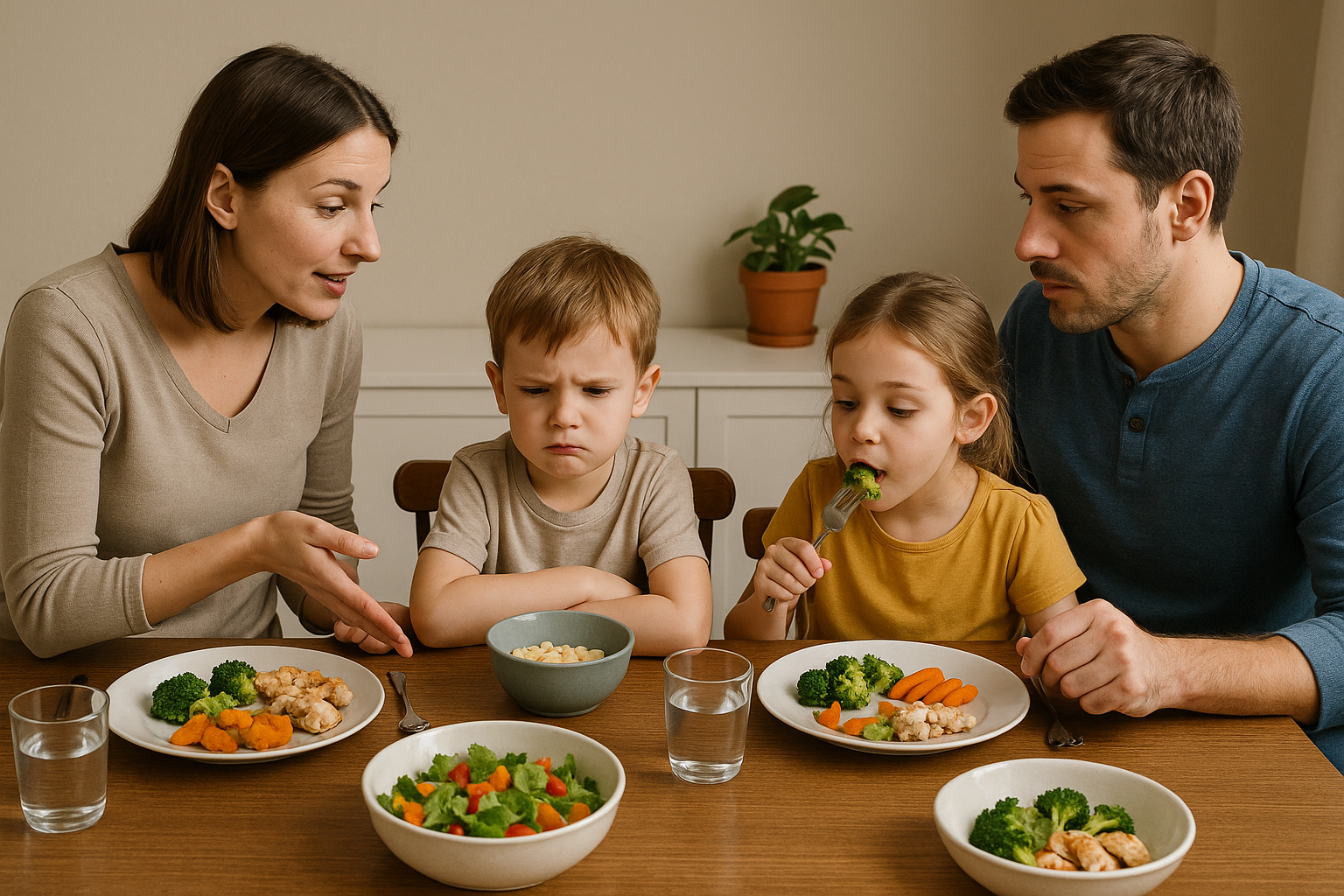 Famille gérant la sélectivité alimentaire