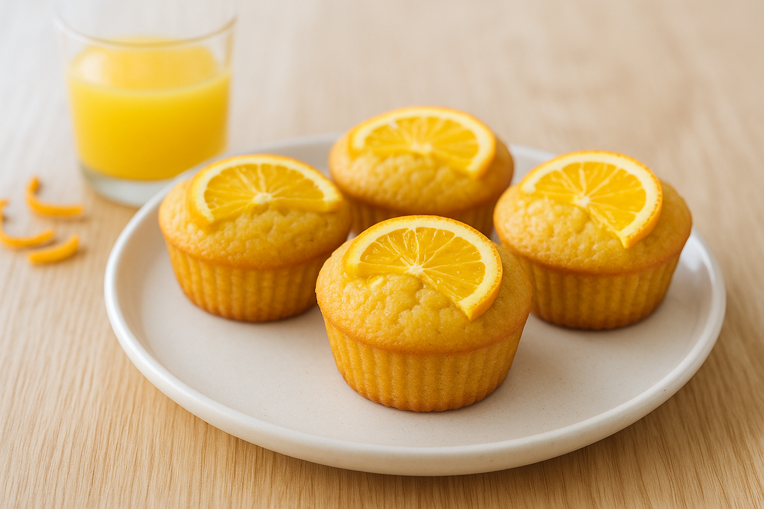 Gâteaux moelleux à l’orange recettes pour bébé