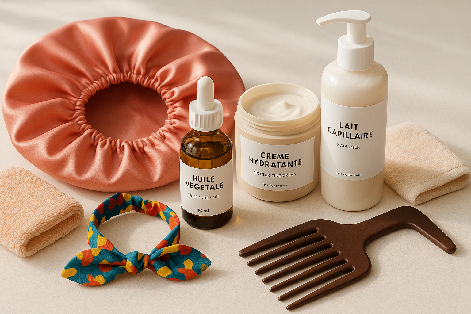 Produits naturels pour cheveux crépus 