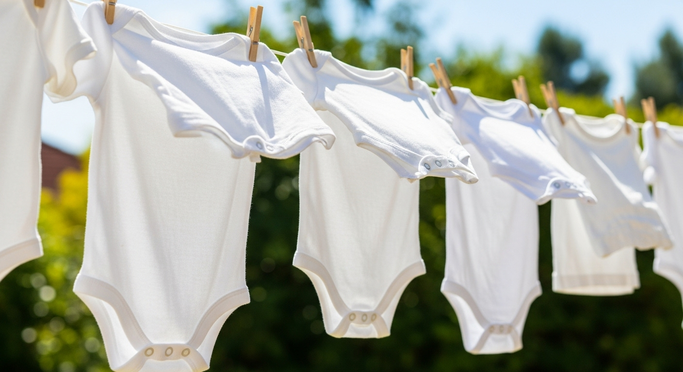 Séchage au soleil pour détacher les vêtements blancs