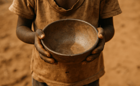Symbole de pauvreté alimentaire en Afrique