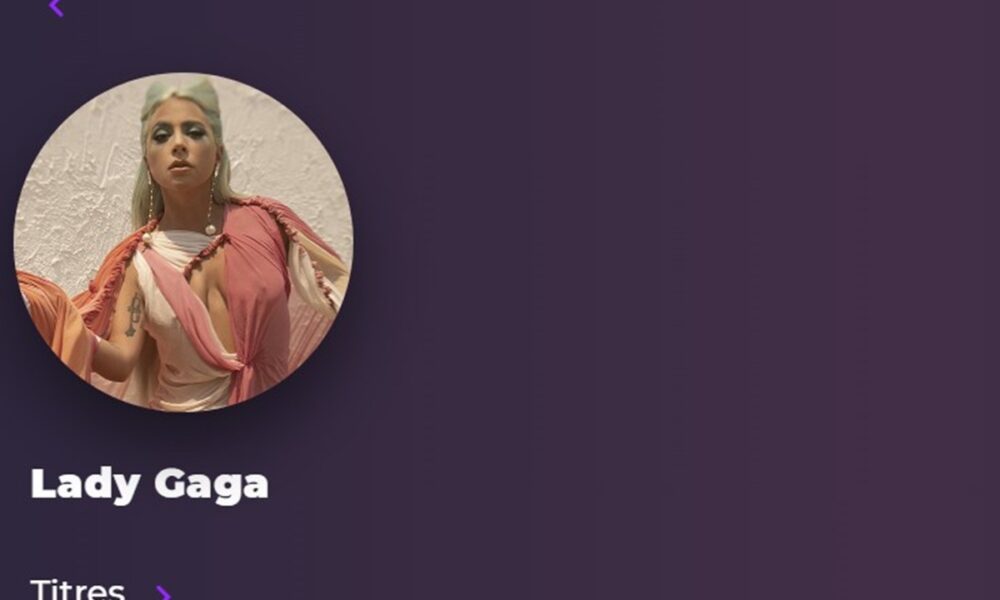 Lady Gaga sur Playup