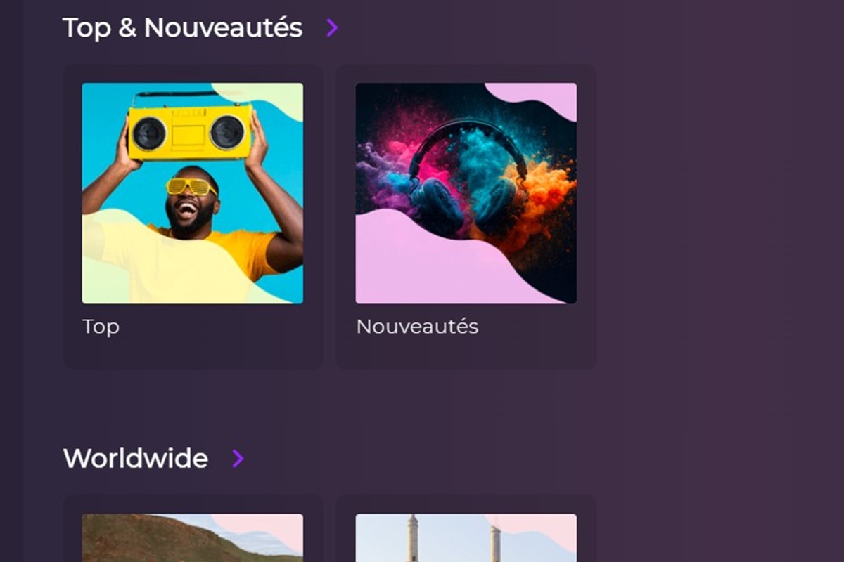 Les playlists du site Playup