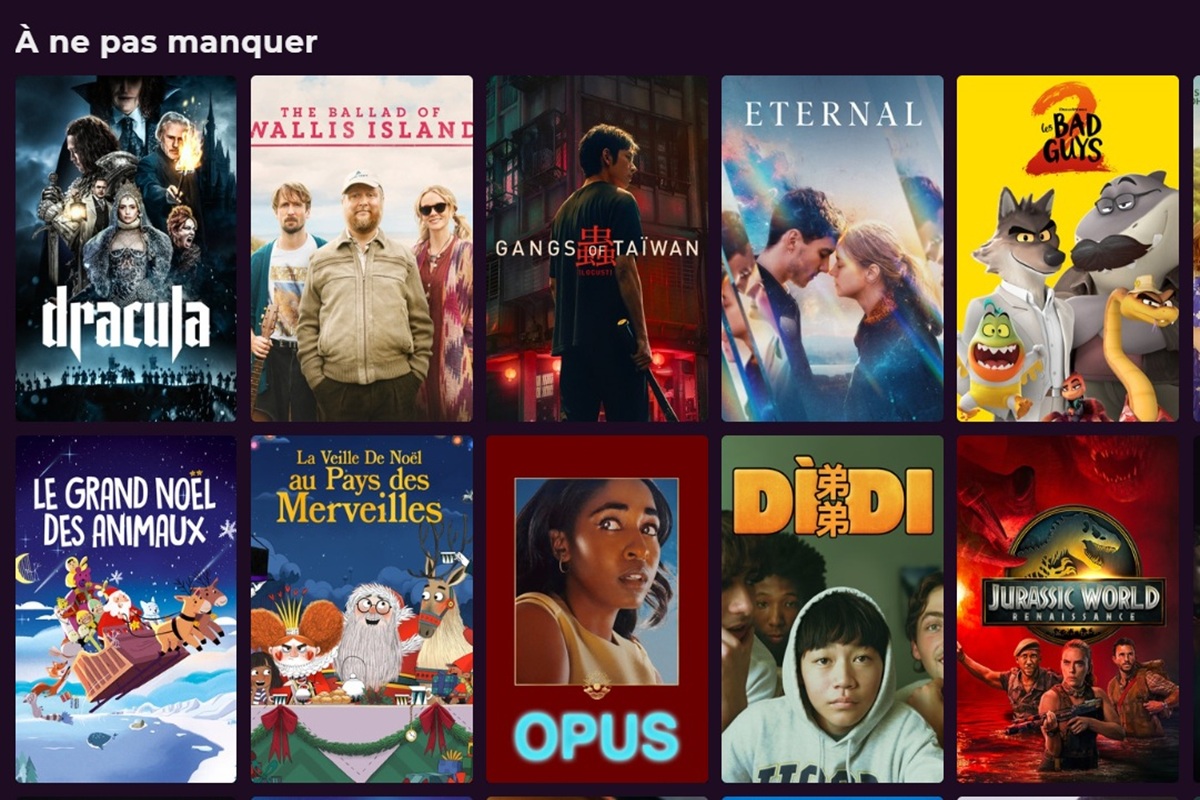 La section À ne pas manquer sur PlayVOD