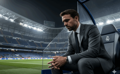 Illustration de l’entraîneur du Real Madrid Xabi Alonso