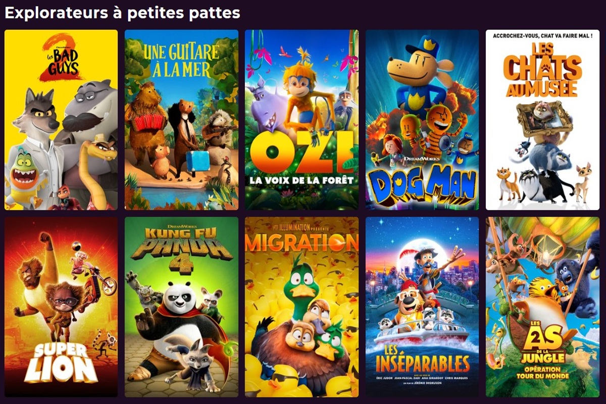 Une sélection de films d’animation sur PlayVOD