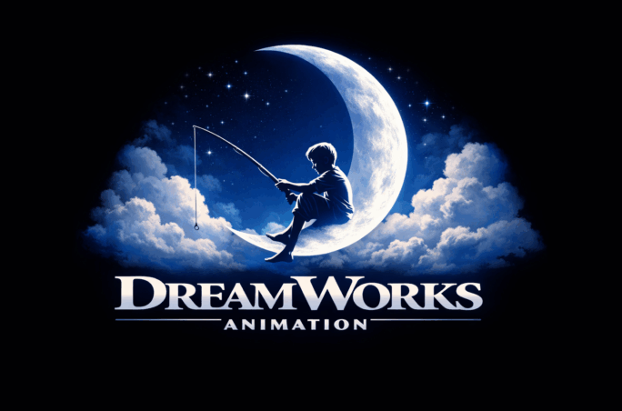 Le logo du studio de films d’animation DreamWorks