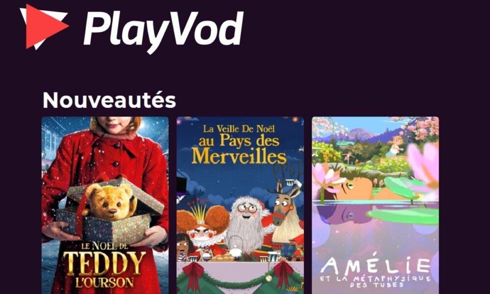 La section Nouveautés de PlayVOD