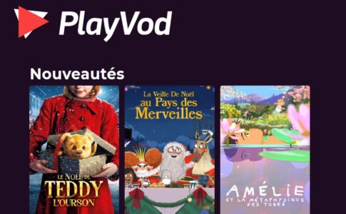 La section Nouveautés de PlayVOD