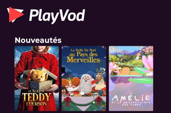 La section Nouveautés de PlayVOD